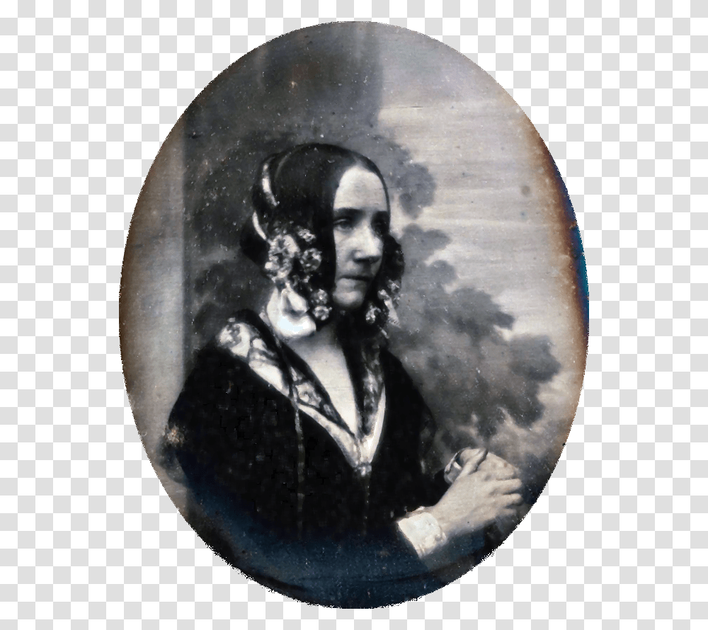 Ada Byron Daguerreotype By Antoine Claudet 1843 Or, Person, Human, Window, Porthole Transparent Png