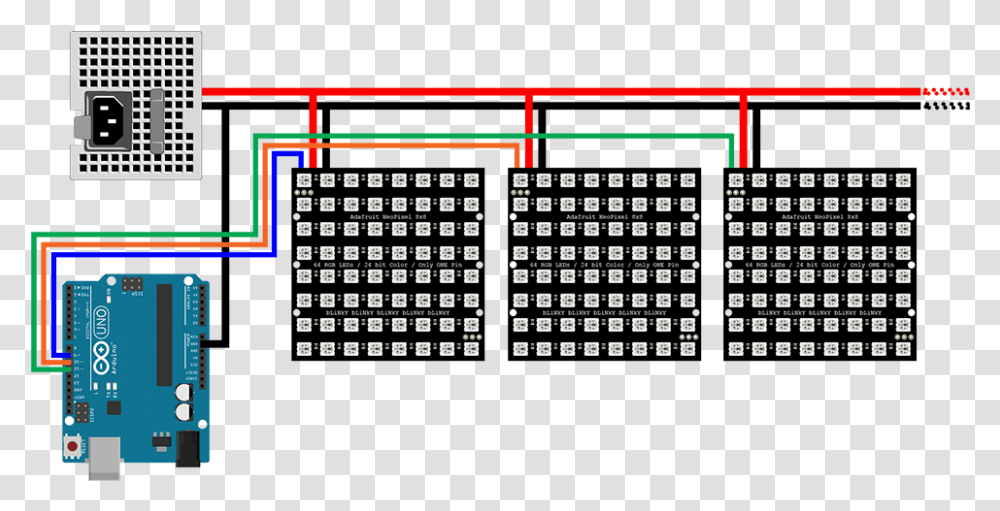 Adafruit Neopixel Matrix Arduino, Electronics, Number Transparent Png
