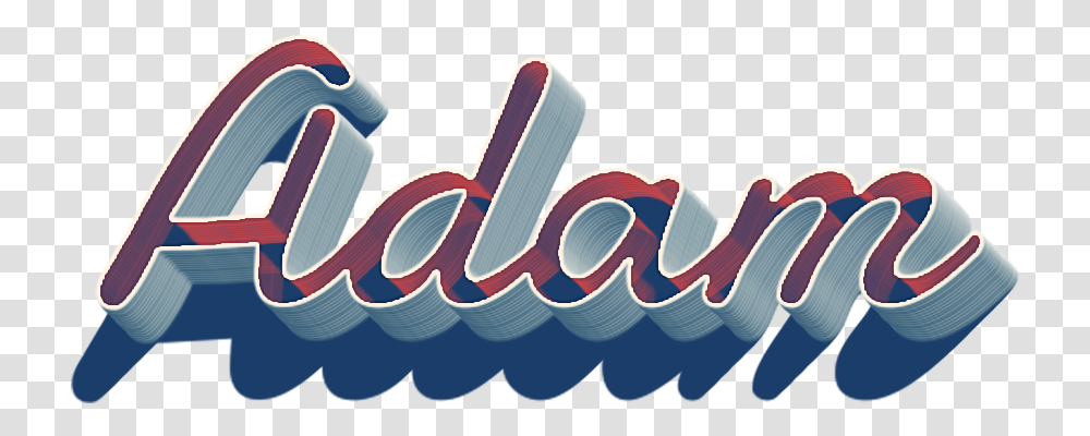 Adam 3d Letter Name Graphic Design, Outdoors, Food Transparent Png
