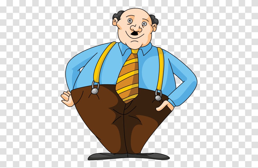 Adam Amp Eve Clipart Fat Old Man Cartoon, Person, Human, Tie, Accessories Transparent Png