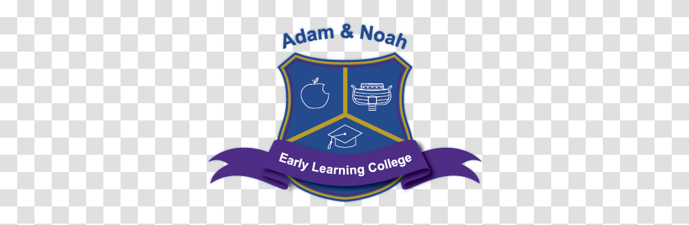 Adam & Noah Early Learning College New Model For Childcare Emblem, Logo, Symbol, Trademark, Armor Transparent Png