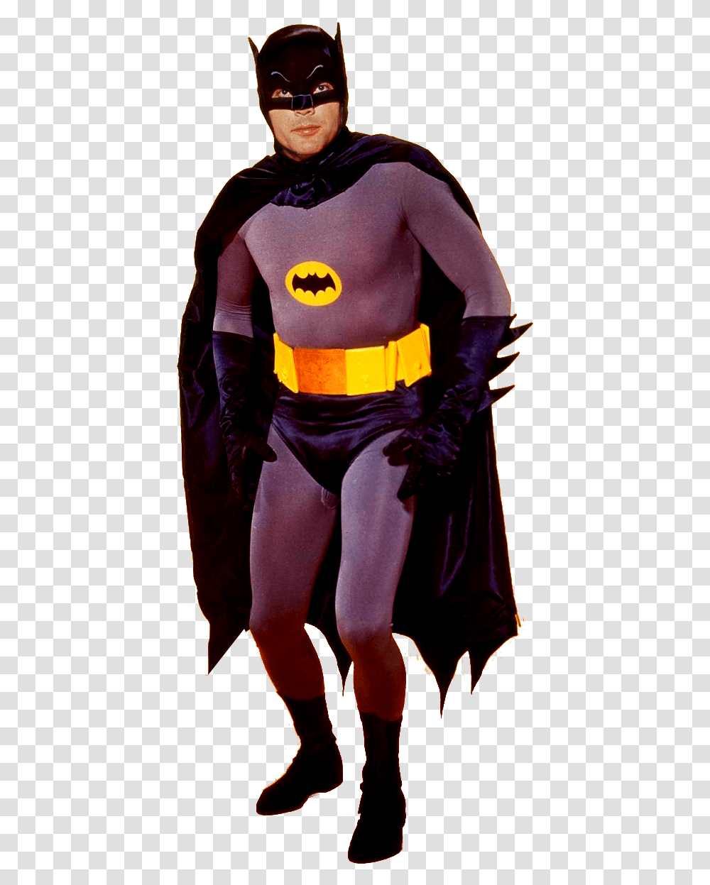 Adam West Batman 1966 Download, Costume, Person, Spandex Transparent Png