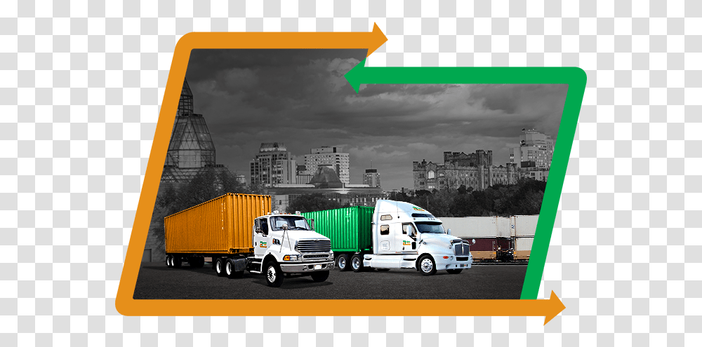 Adams Cargo Trucks And Containers In Ontario Truck, Vehicle, Transportation, Metropolis, City Transparent Png
