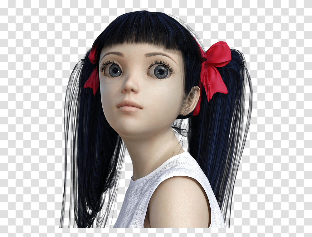 Adams Family Anime Manga Free Image On Pixabay Imagen Anime Con Trenza, Doll, Toy, Person, Human Transparent Png