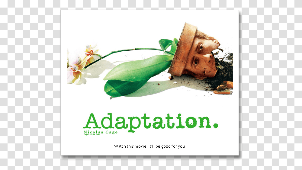Adaptation Movie Poster, Plant, Advertisement, Leaf, Lobster Transparent Png