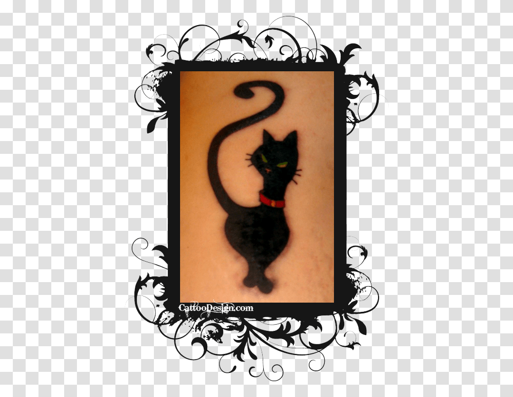 Add A Gold Angel Crown With Maybe Wings Tattoo Chesire Cat Smile, Pet, Mammal, Animal, Black Cat Transparent Png