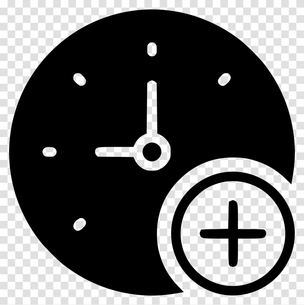 Add Clock Icon Clock Warning White, Analog Clock, Disk, Alarm Clock, Wall Clock Transparent Png