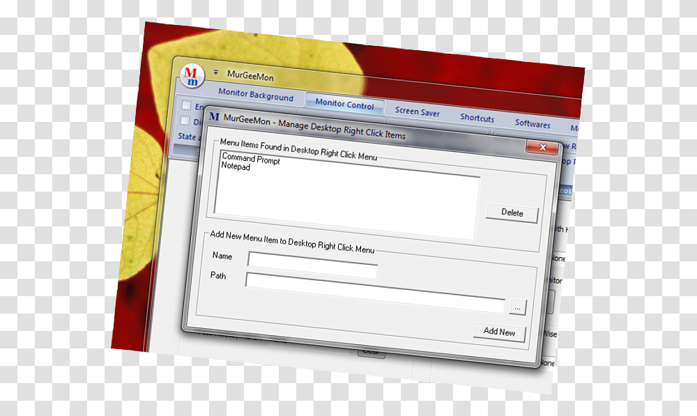 Add Menu To Desktop Right Click Menu Utility Software, Word, File, Label Transparent Png