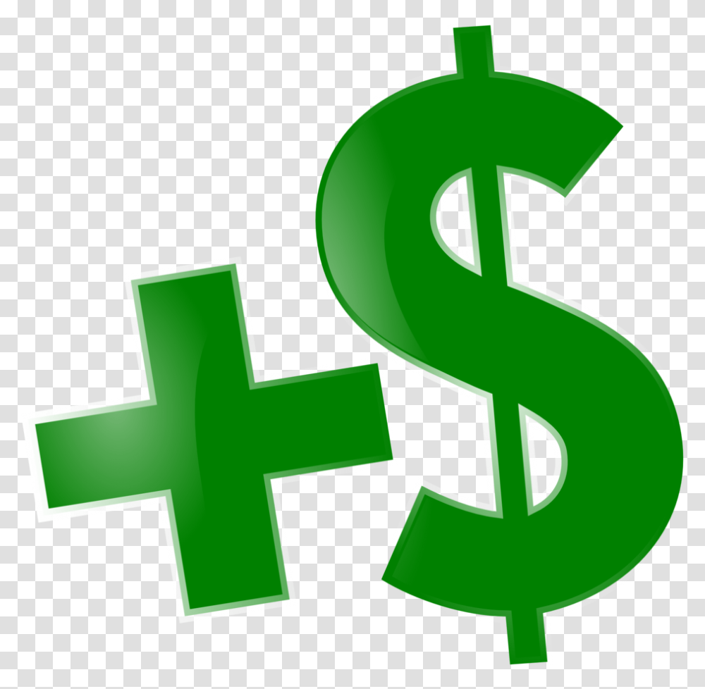 Add Money Clip Arts Add Money Clipart, Green, Cross, Recycling Symbol Transparent Png