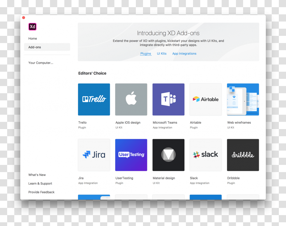 Add On Store In Adobe Xd Slack, File, Webpage, Word Transparent Png