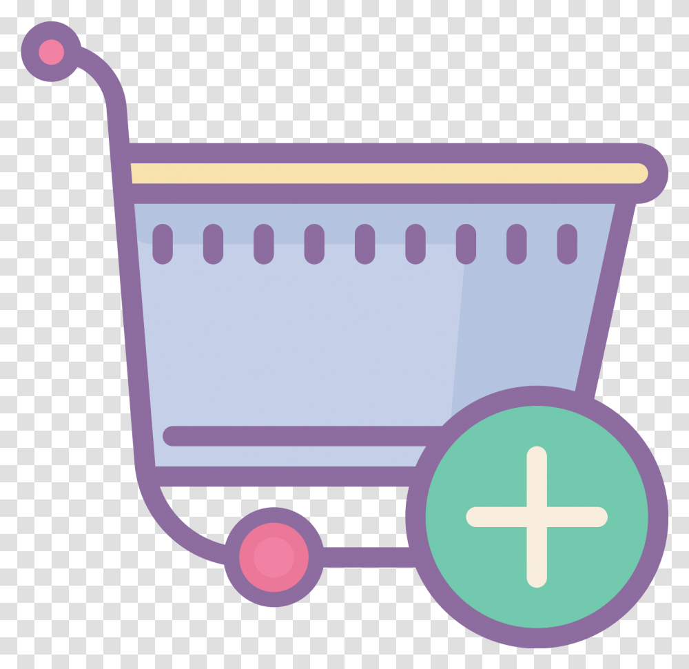 Add Shopping Cart Icon Free Download And Vector Purple Shopping Cart, Vehicle, Transportation, Wagon, Carriage Transparent Png