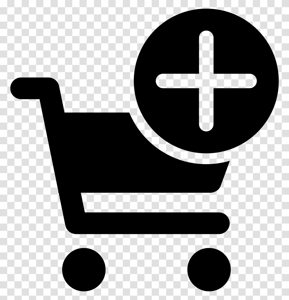 Add To Cart Icon Free Download, Stencil, Silhouette Transparent Png