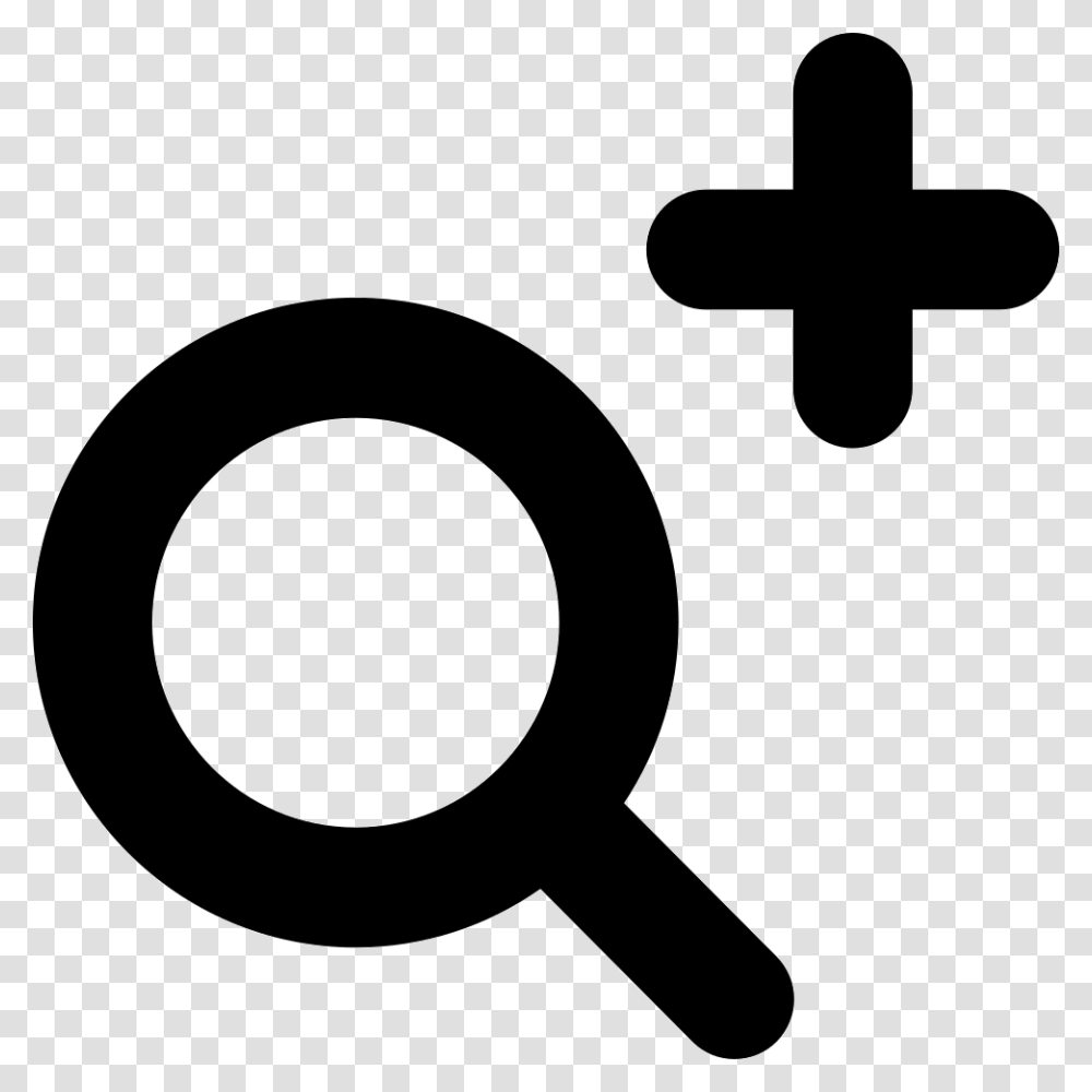 Add To Search Symbol Icon, Magnifying Transparent Png