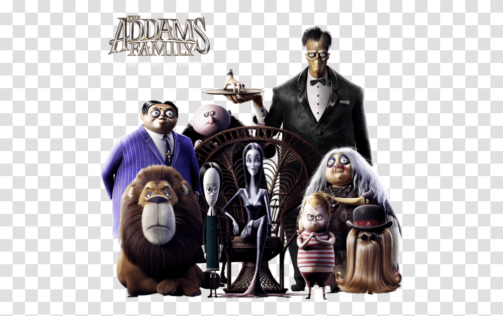 Addams Family Movie 2019, Person, Doll, Bird, Animal Transparent Png