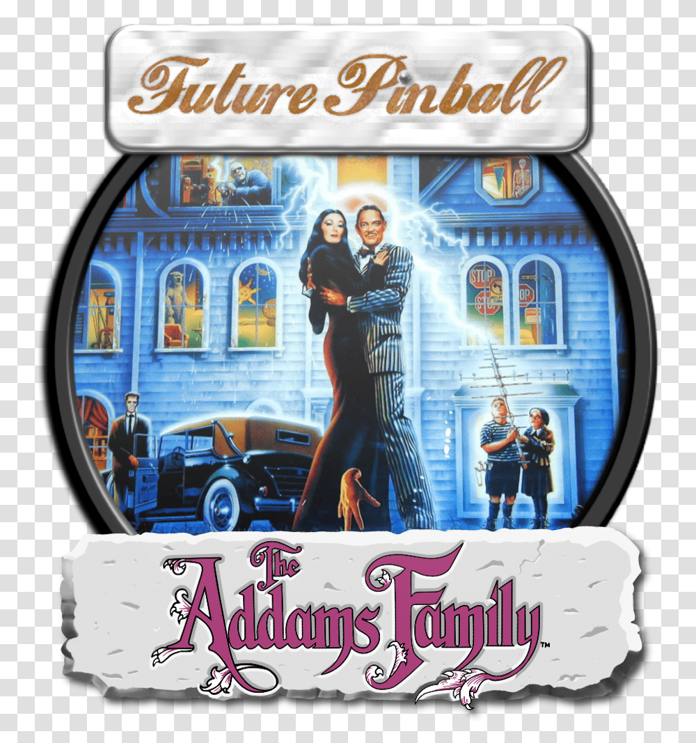 Addams Family Pinball, Person, Poster, Advertisement, Car Transparent Png