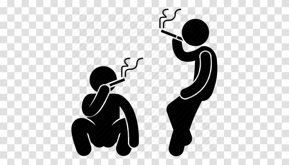 Addict Bad Cigarette Drug Smoke Smoker Smoking Icon, Silhouette, Water, Outdoors, Leisure Activities Transparent Png