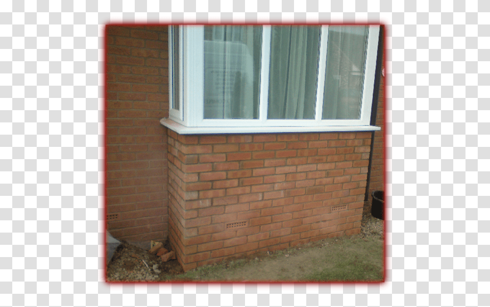 Adding A Bay Window To A Garage Conversion, Brick, Picture Window, Walkway, Path Transparent Png