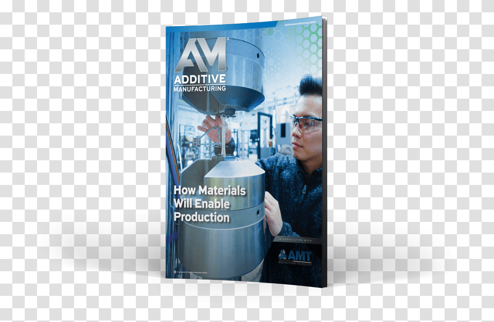 Additive Manufacturing Magazine Cover Flyer, Person, Advertisement, Poster, Sunglasses Transparent Png