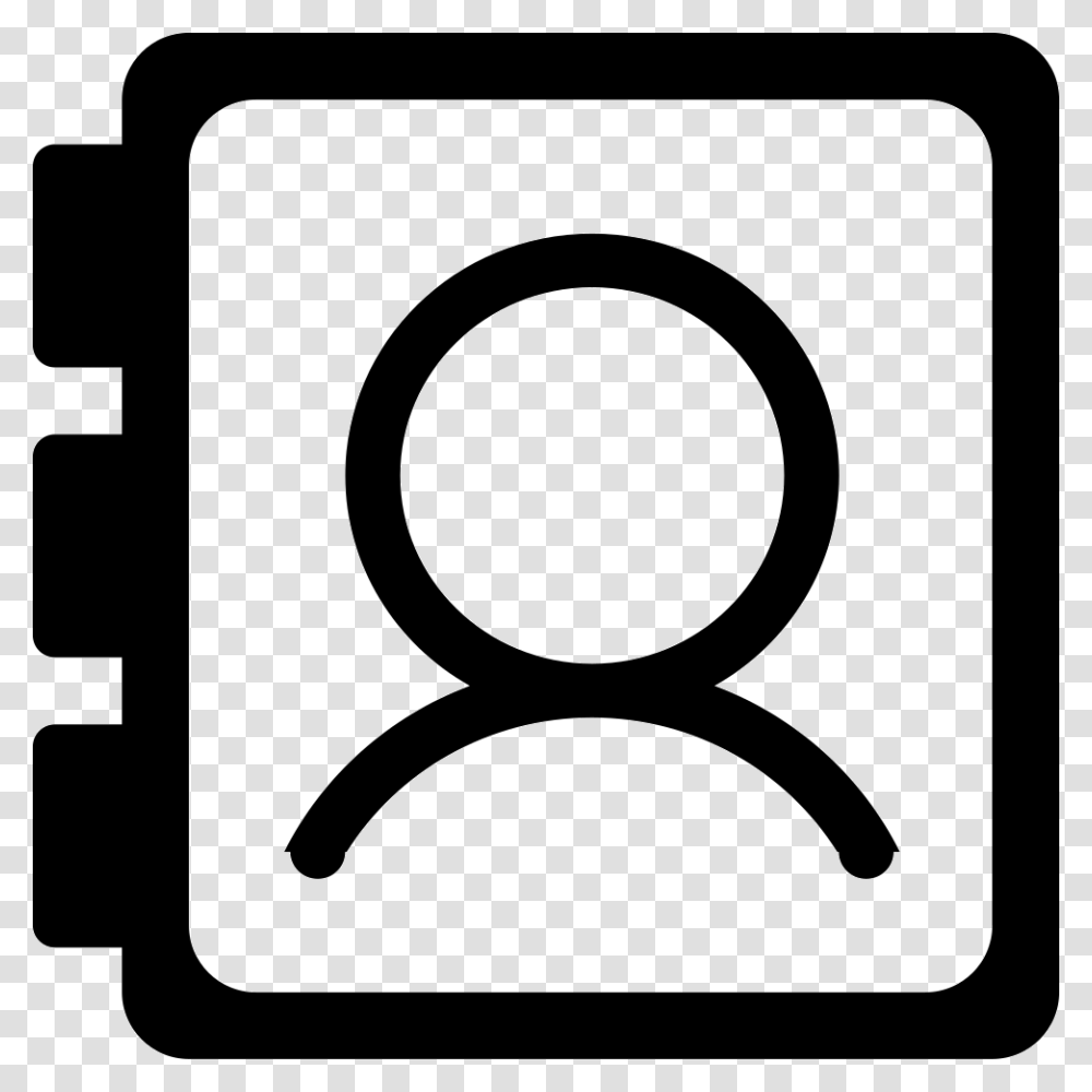 Address Book Icon, Sign, Light Transparent Png