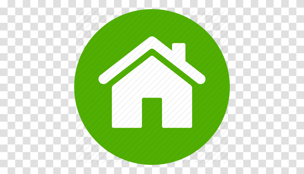 Address Casa Circle Green Home House Local Icon, Recycling Symbol, Rug Transparent Png