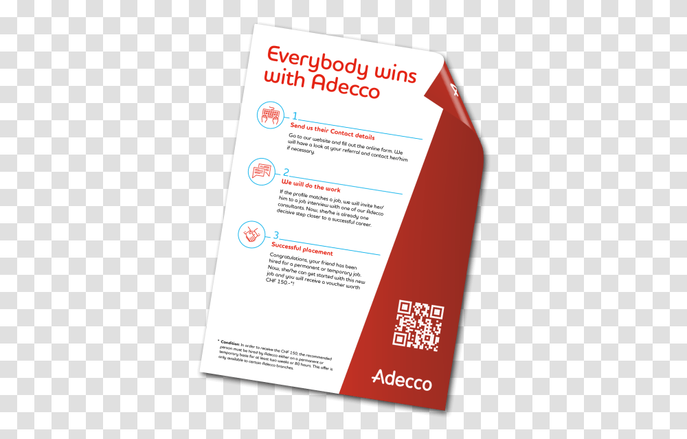 Adecco, Flyer, Poster, Paper, Advertisement Transparent Png