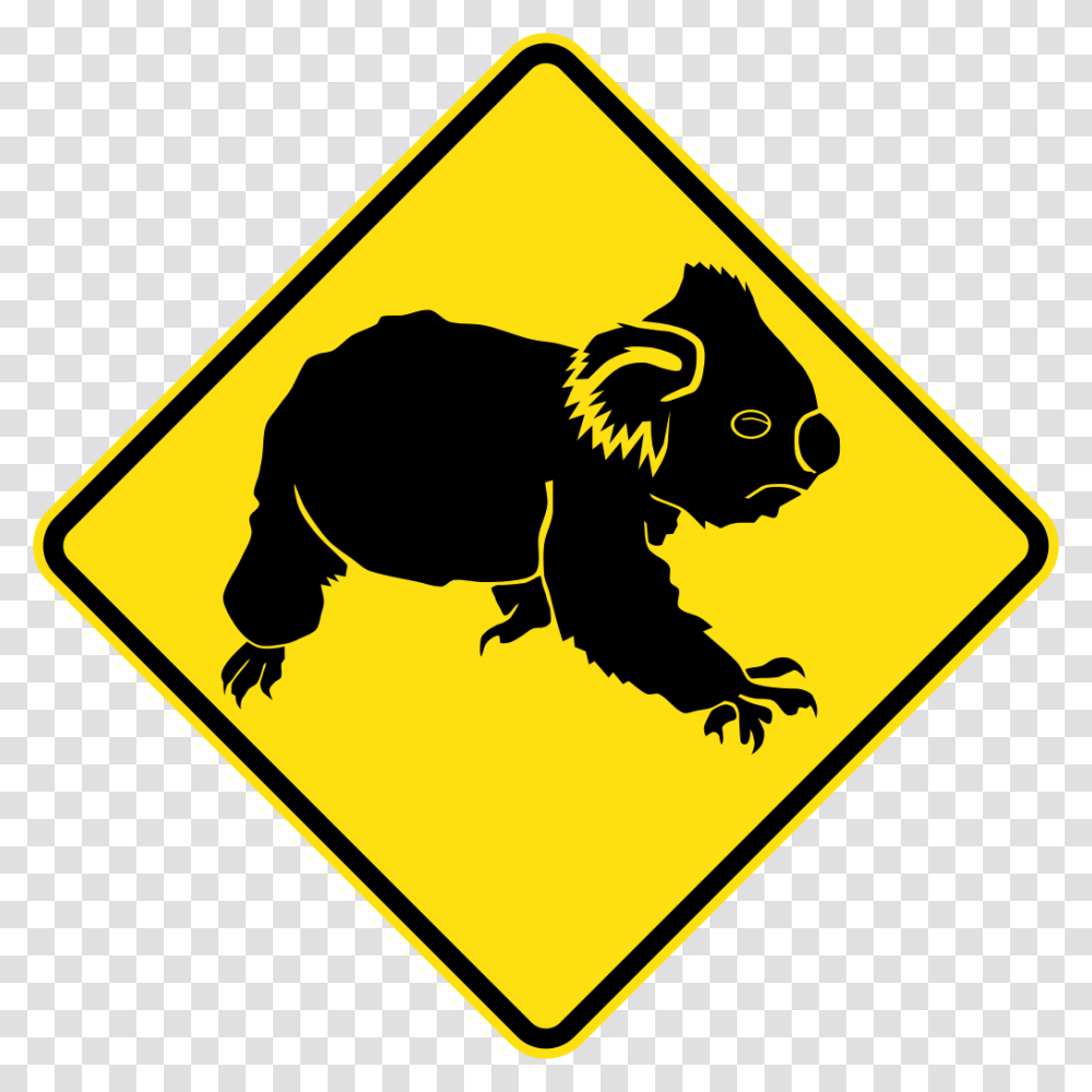 Adelaide And Hills Koala Rescue, Sign, Road Sign, Dog Transparent Png
