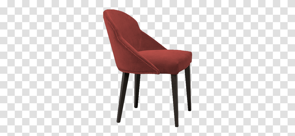 Adele Side Chair Red Chair From Side, Furniture, Armchair Transparent Png