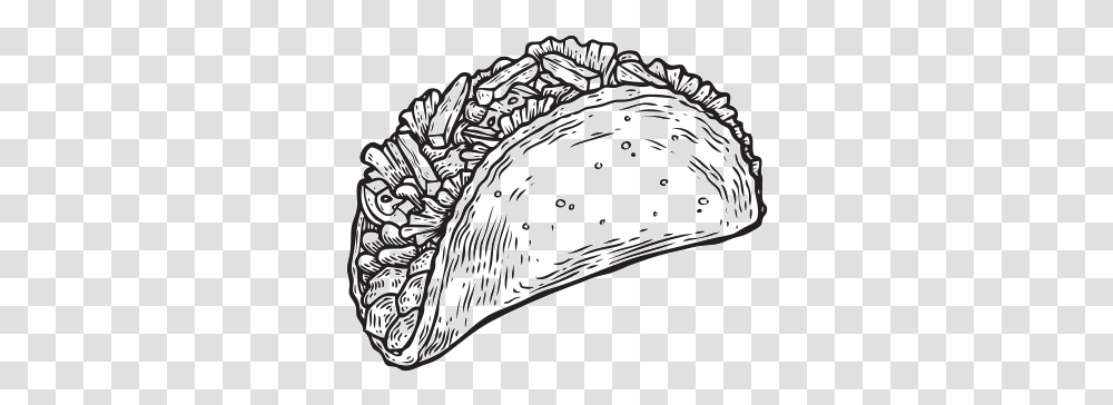 Adelita Tacos Black And White, Outdoors, Nature, Plant, Doodle Transparent Png