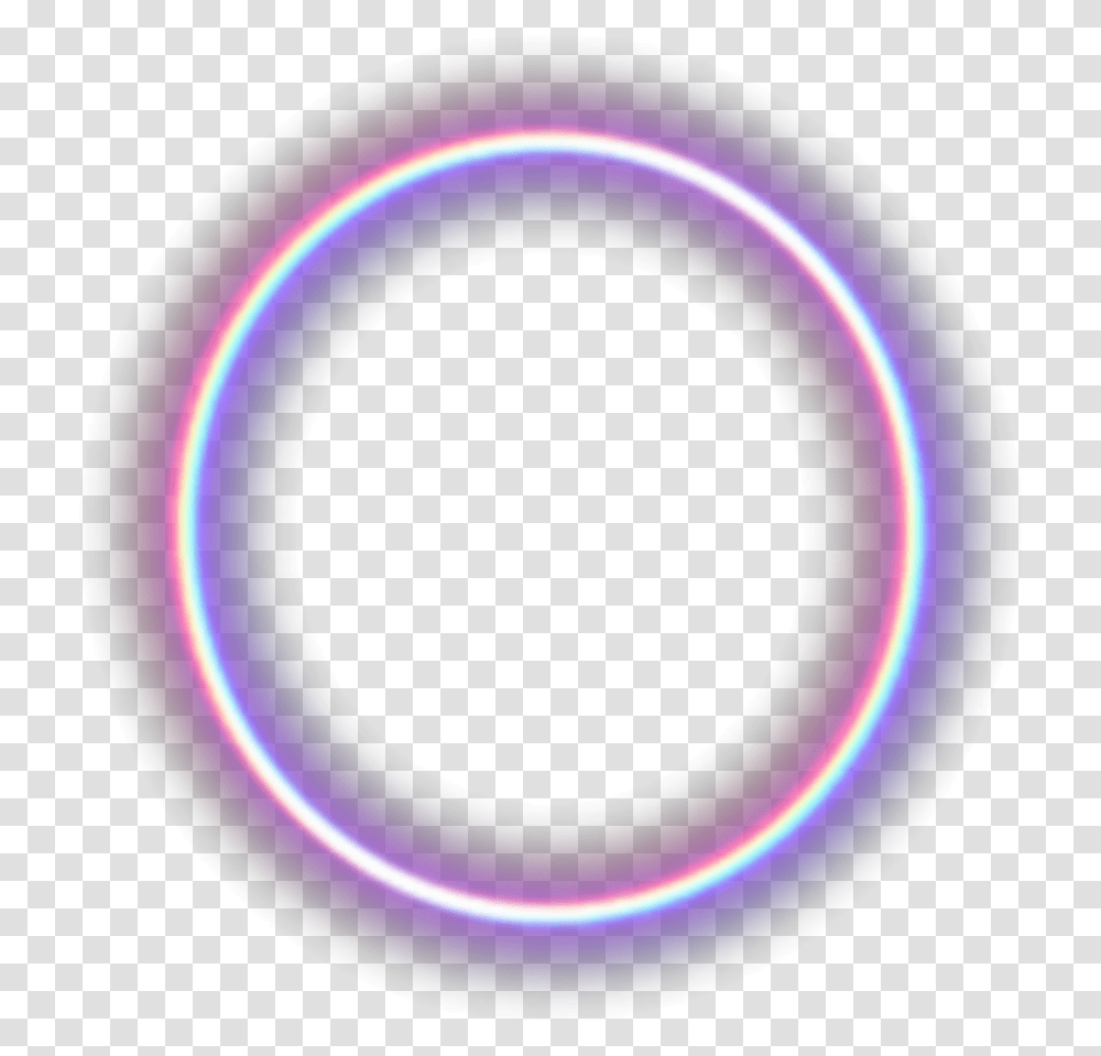 Adesivo Adesive Brillo Brillo Neon Neonlights Circle, Flare, Lighting, Purple Transparent Png
