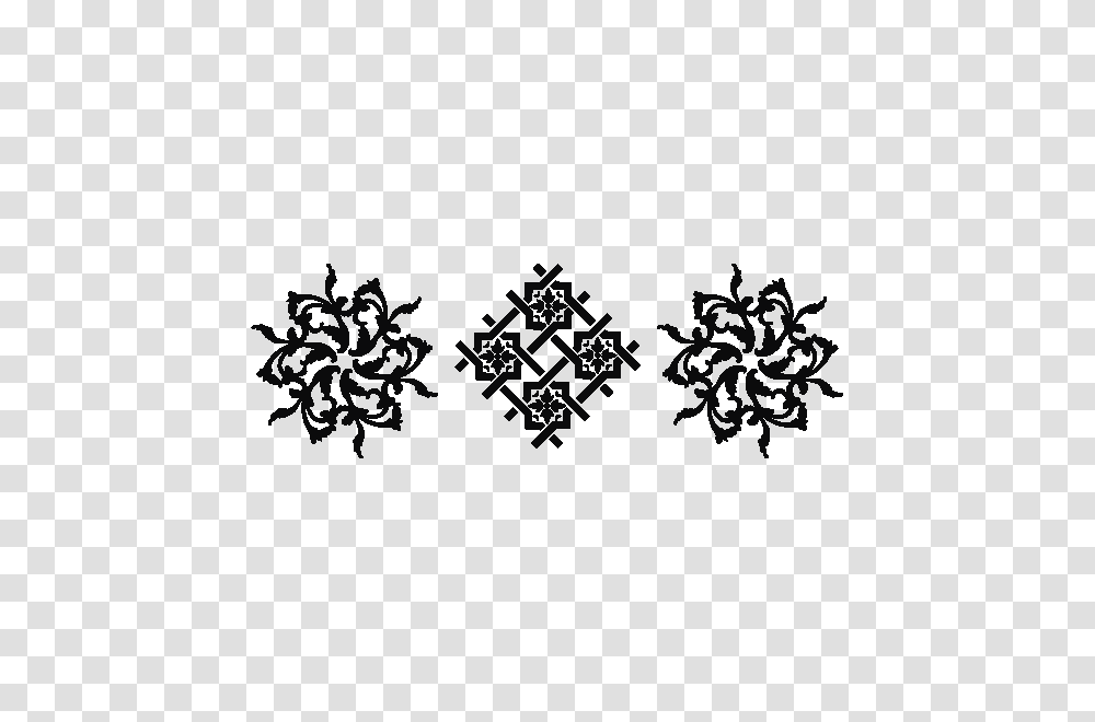 Adesivo De Parede Arabesco, Snowflake, Floral Design, Pattern Transparent Png