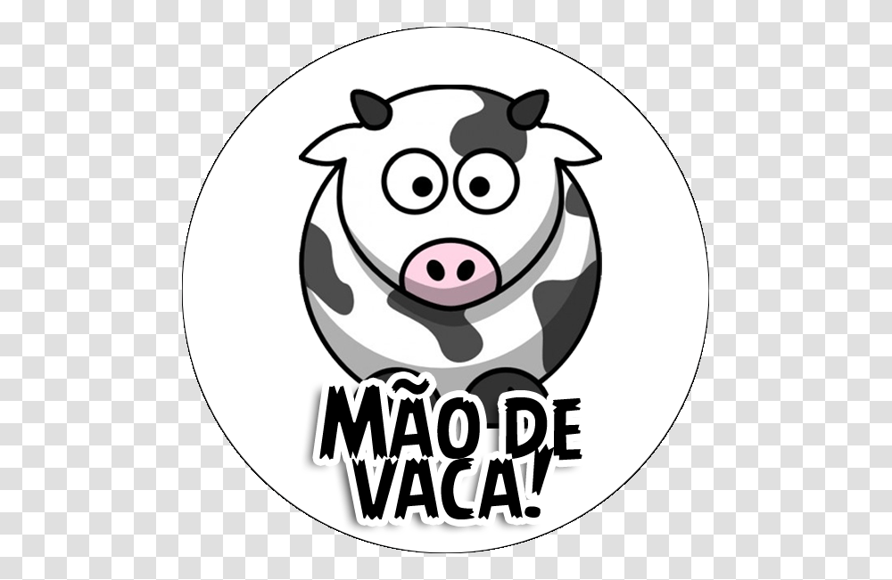 Adesivo Redondo M O De Vaca Cartoon Cow, Mammal, Animal, Outdoors Transparent Png