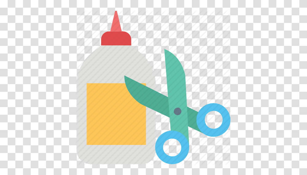Adhesive Cutting Glue Glue Bottle Scissor Shears Stationary Icon, Label, Marker Transparent Png