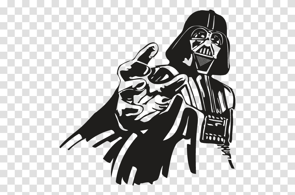 Adhesivo De Pared Star Wars Boys Star Wars Wall Stickers, Person, Stencil, Drawing Transparent Png