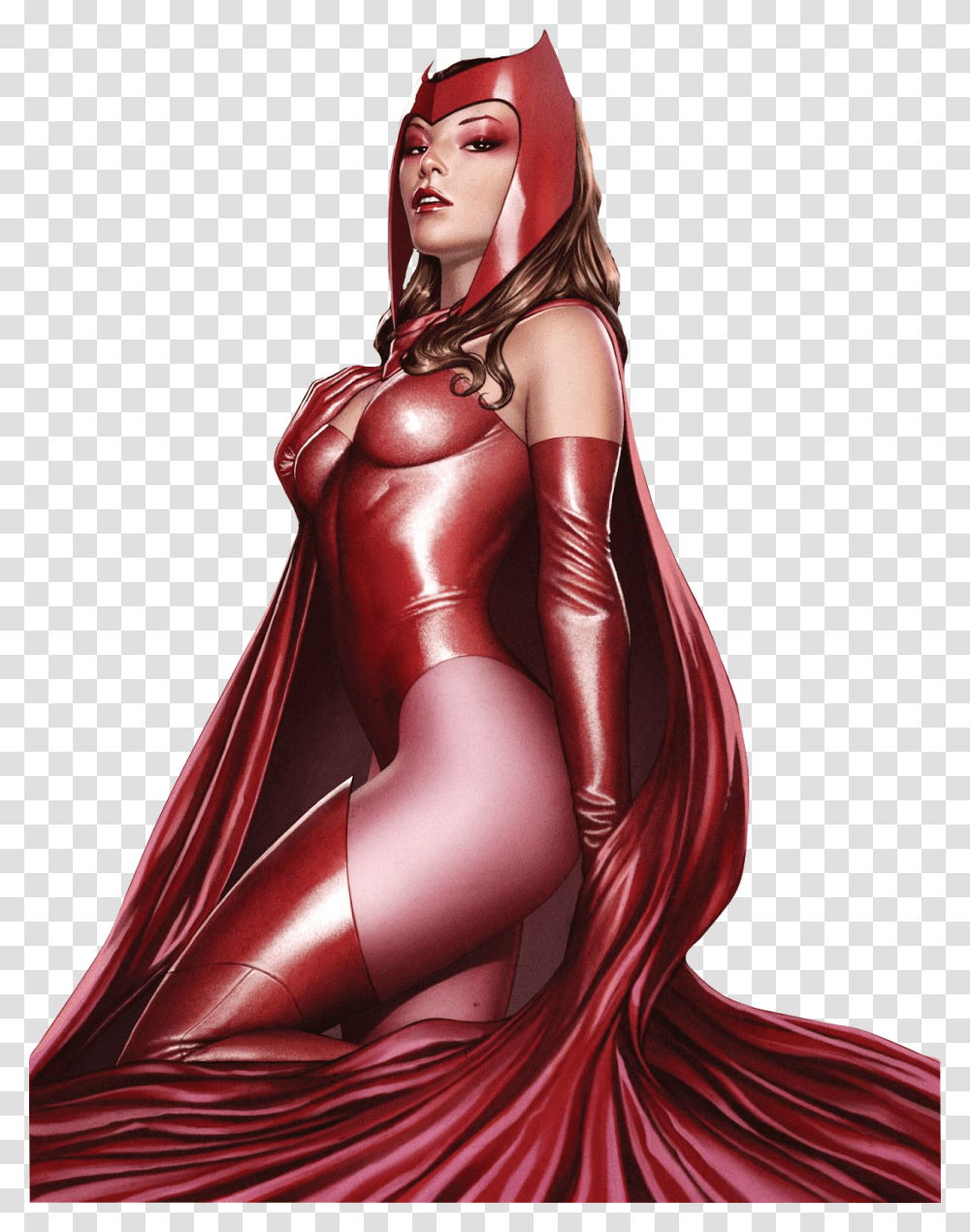Adi Granov Scarlet Witch, Female, Person, Spandex Transparent Png