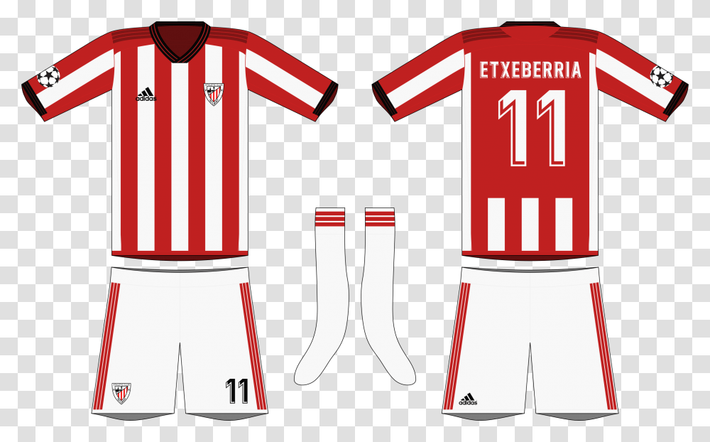 Adidas Athletic Bilbao 2019 20 Home Kit Athletic Bilbao Jersey 2019, Apparel, Shirt, First Aid Transparent Png