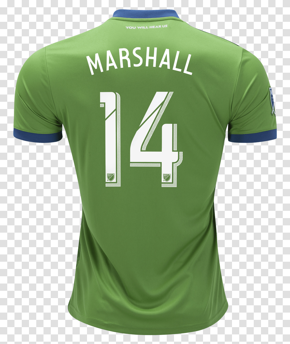 Adidas Chad Marshall Seattle Sounders Logo 2018, Clothing, Apparel, Shirt, Jersey Transparent Png