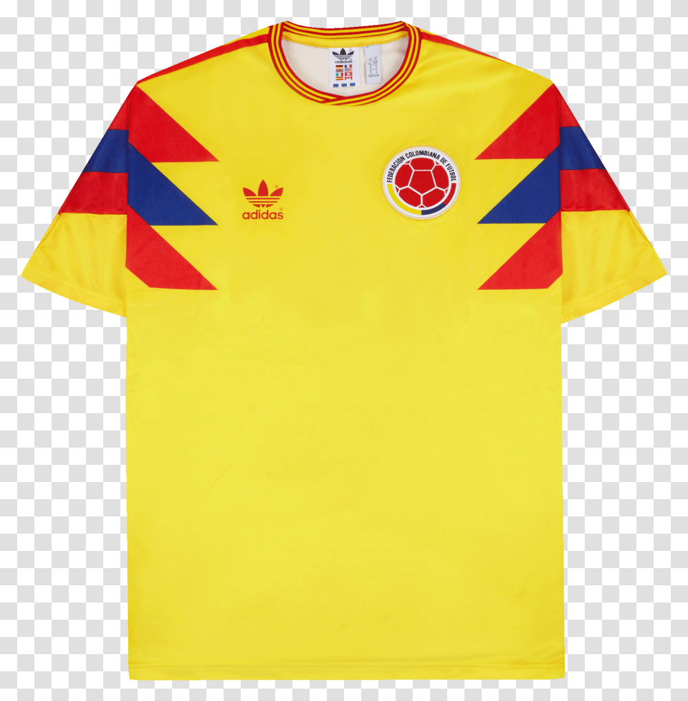 Adidas Colombia T Shirt, Apparel, Jersey, T-Shirt Transparent Png