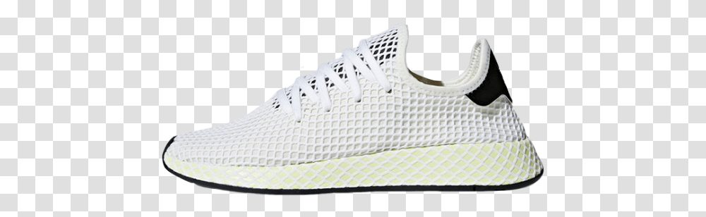 Adidas Deerupt Chalk White Skate Shoe, Footwear, Apparel, Sneaker Transparent Png