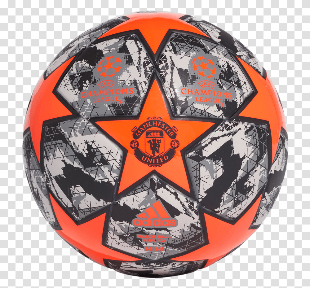 Adidas Finale 19 Soccer Ball Manchester United, Helmet, Sphere, Star Symbol Transparent Png