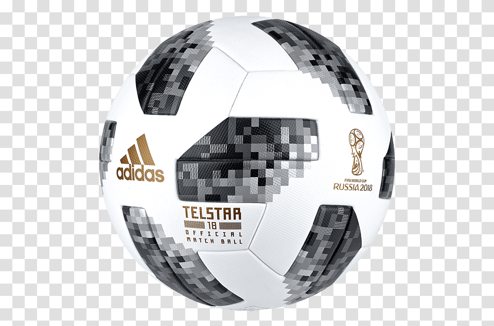 Adidas Football Background Image Telstar Official Match Fifa World Cup 2018 Ball, Soccer Ball, Team Sport, Sports, Helmet Transparent Png