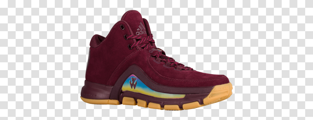 Adidas John Wall 2 Brown Purple Hiking Shoe, Footwear, Clothing, Apparel, Sneaker Transparent Png