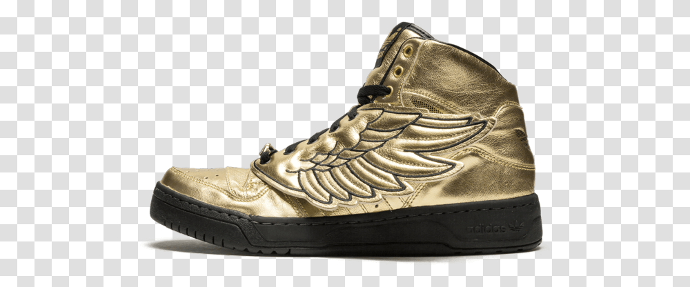 Adidas Js Wings Metallic Gold Adidas Js Wings 39metallic Gold39 Shoes, Footwear, Apparel, Sneaker Transparent Png