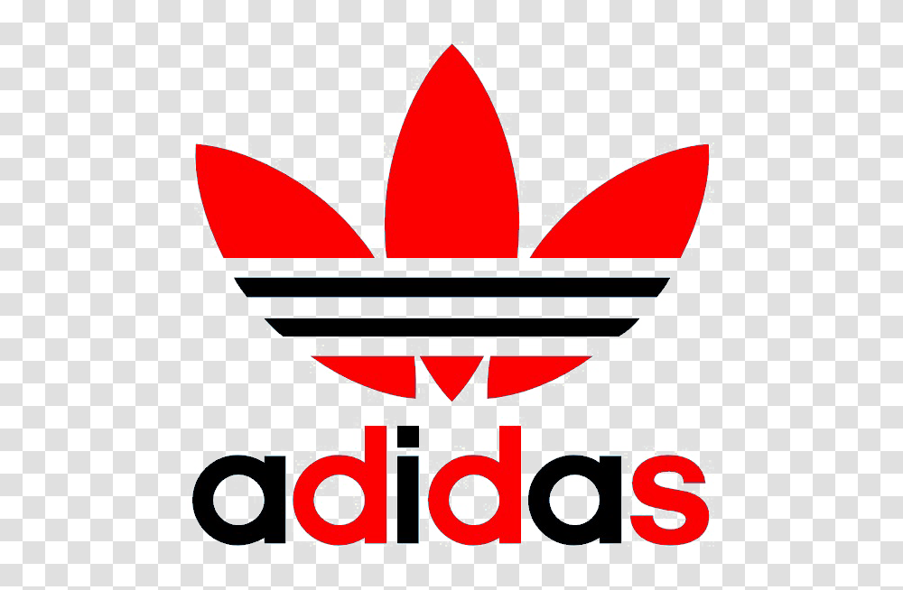 Adidas Logo Background Red Adidas Logo, Symbol, Trademark, Label, Text Transparent Png