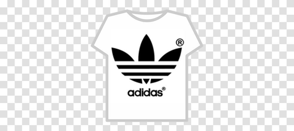 Adidas Logo Leaf Roblox Adidas T Shirt Roblox Free, Stencil, T-Shirt, Clothing Transparent Png