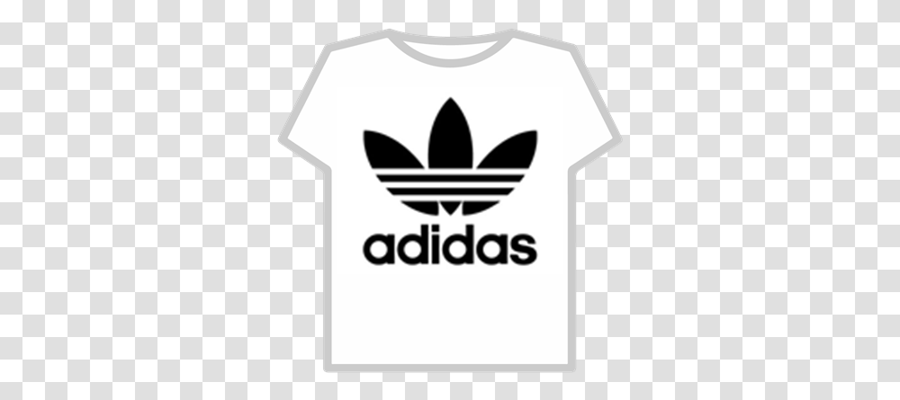 Adidas Logo Shirt Camisa Adidas Para Roblox, Clothing, Apparel, Stencil, T-Shirt Transparent Png