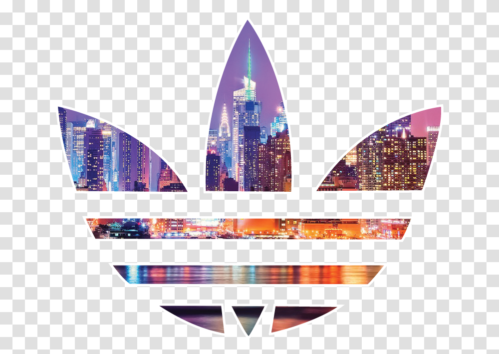 Adidas Logo Tumblr, Metropolis, City, Urban, Building Transparent Png