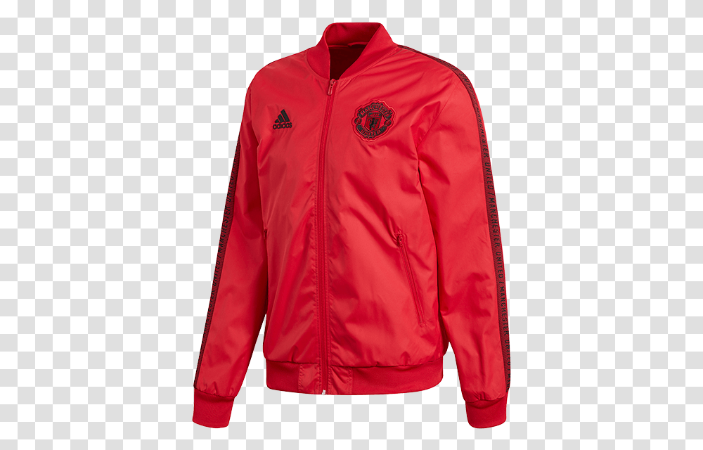 Adidas Manchester United Jacket, Apparel, Coat, Long Sleeve Transparent Png