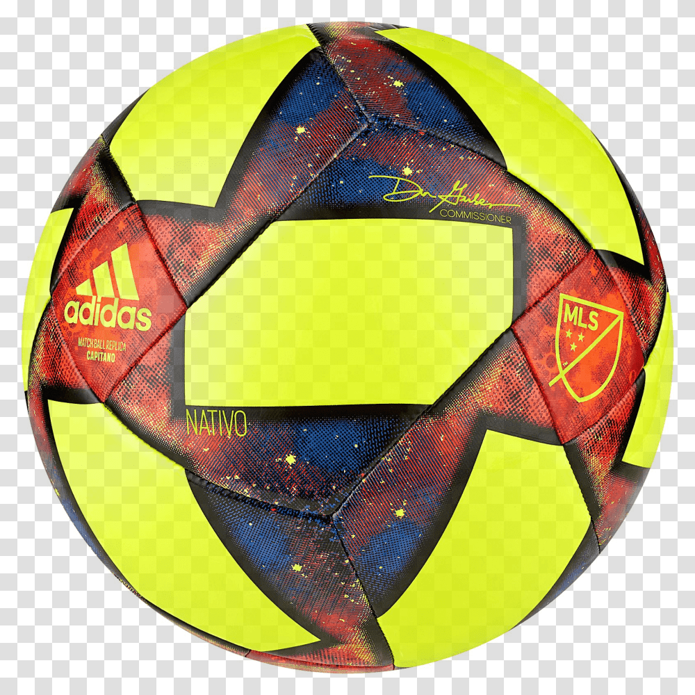 Adidas Mls Capitano Ball Soccer Balls, Sphere, Helmet, Apparel Transparent Png