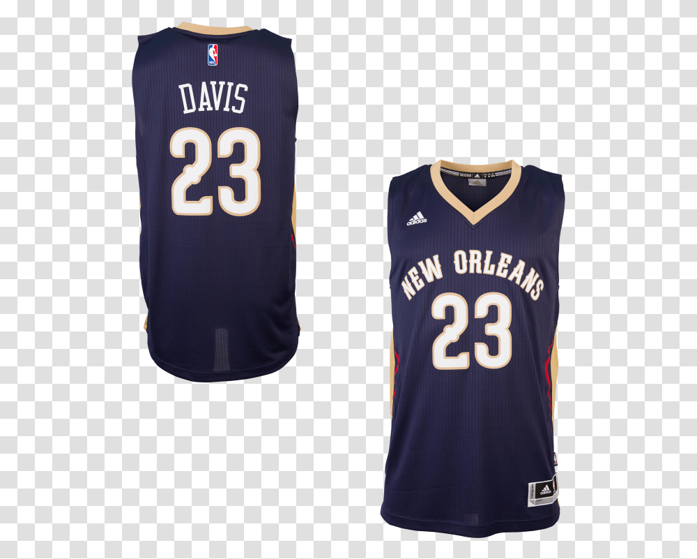 Adidas New Orleans Pelicans Anthony Davis Road Swingman Golden State Warriors Jersey, Apparel, Shirt, Person Transparent Png