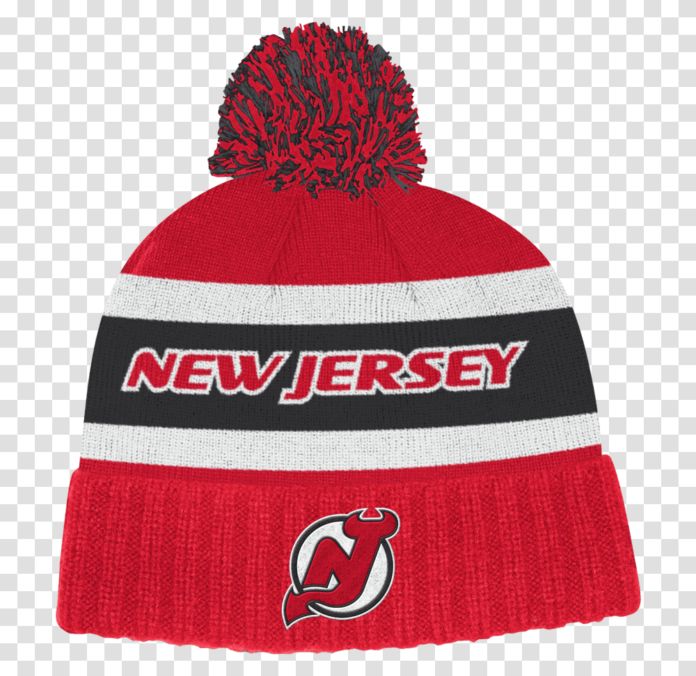 Adidas Nhl Culture Cuffed Knit Pom New Jersey Devils S19 Pipo New Jersey Devils, Clothing, Apparel, Beanie, Cap Transparent Png